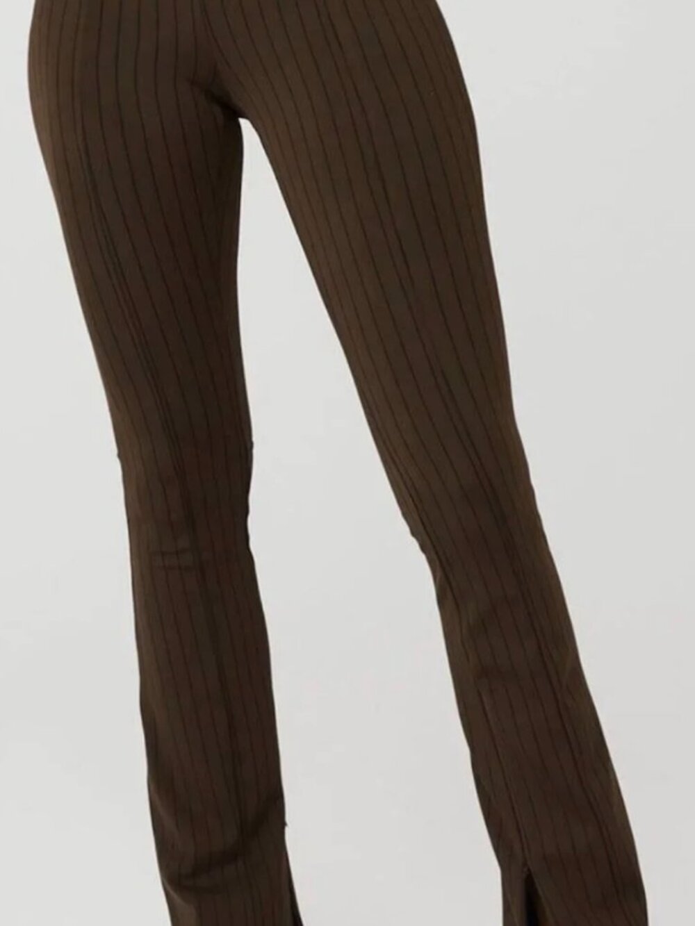 ALO Yoga High-Waist Zip It Flare Legging Espresso/Black, Size S/P, Retail $138